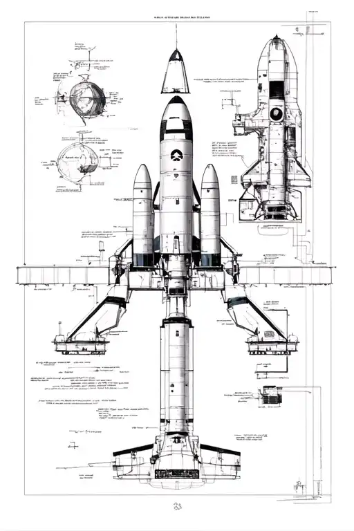 wright brothers schematics morphing into apollo 11 tattoo design idea