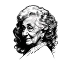 chocolate and grandma tattoo design idea