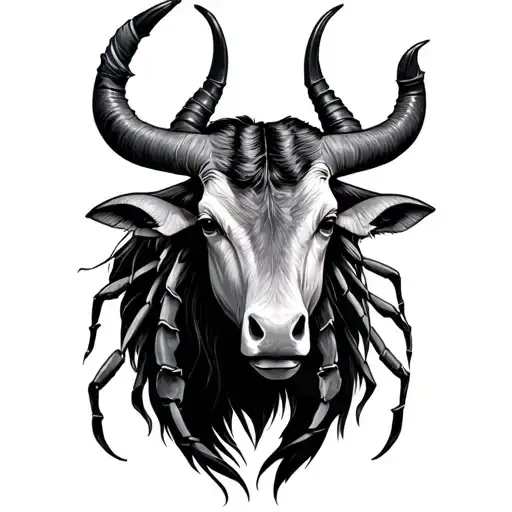Taurus Scorpio tattoo design idea