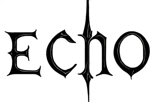 "Echo" tattoo design idea