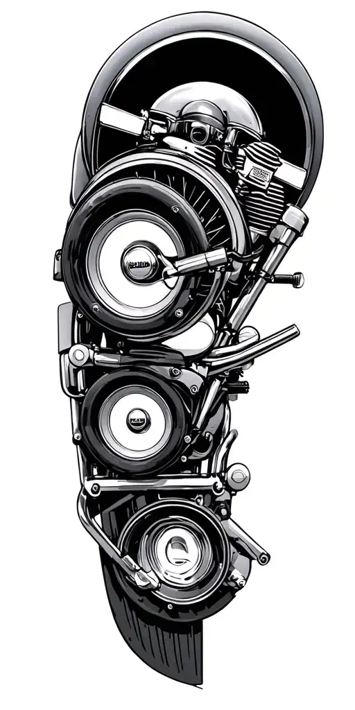 car audio amplifier harley davidson motorcycle drugs tattoo design idea