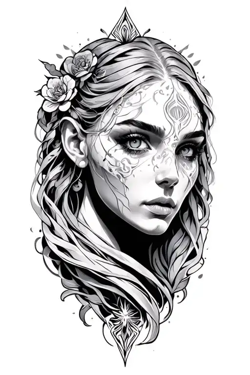 Healer tattoo design idea