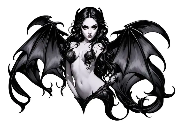 succubus mark representing anal, dominance, and breeding tattoo design idea
