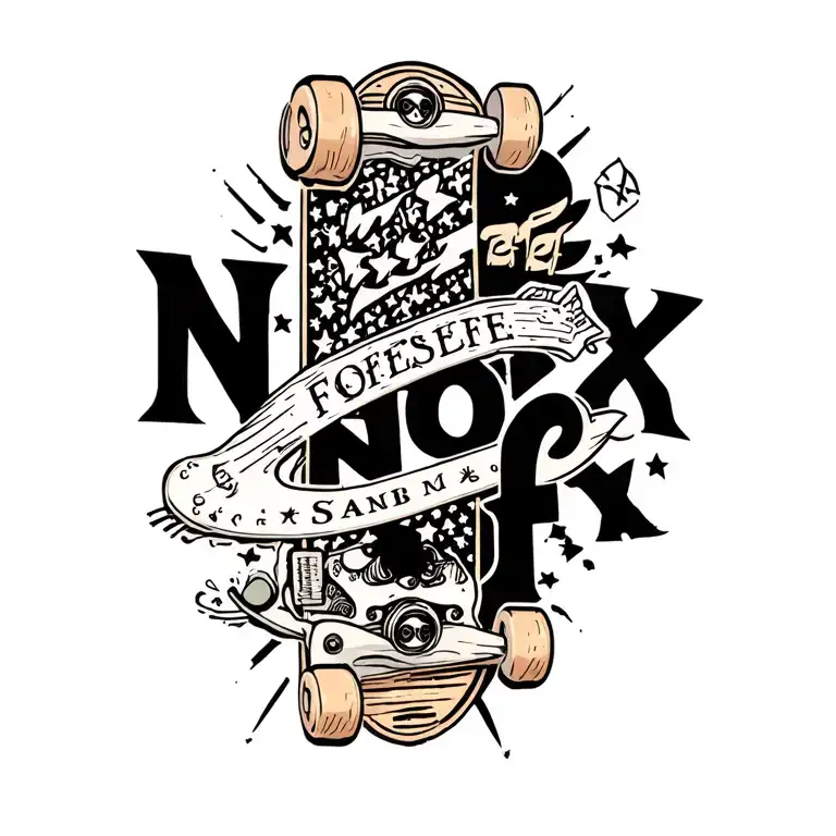 nofx Skateboard lyrics tattoo design idea
