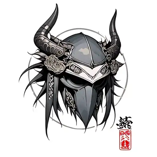Kabuto tattoo design idea