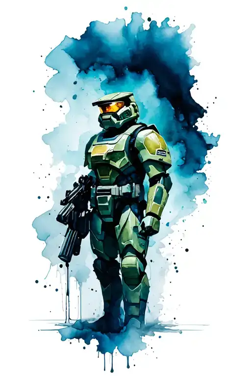 master chief, fable, pokemon tattoo design idea