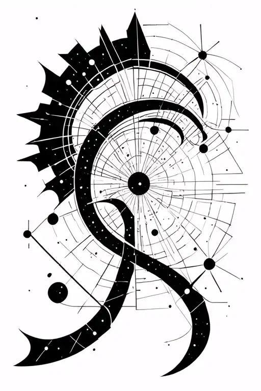 Aquarius constellation tattoo design idea