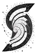 Aquarius constellation tattoo design idea