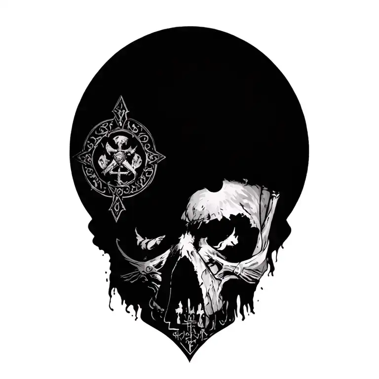 Domestic Abuse Survivor Templar Themed tattoo design idea