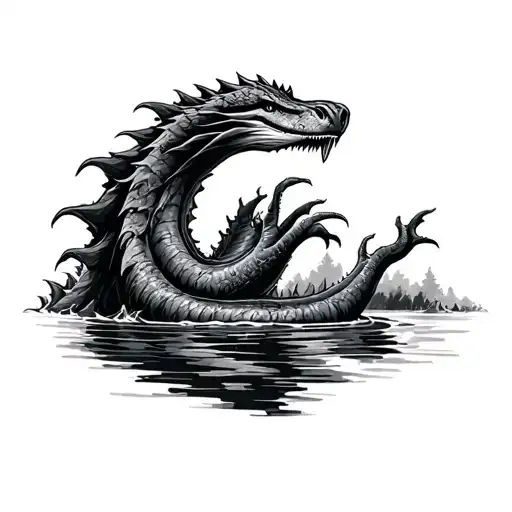 the word 'lochness' but the word 'loch' looks like the lochness monster amd them 'ness' is just in cursive but easy to r tattoo design idea