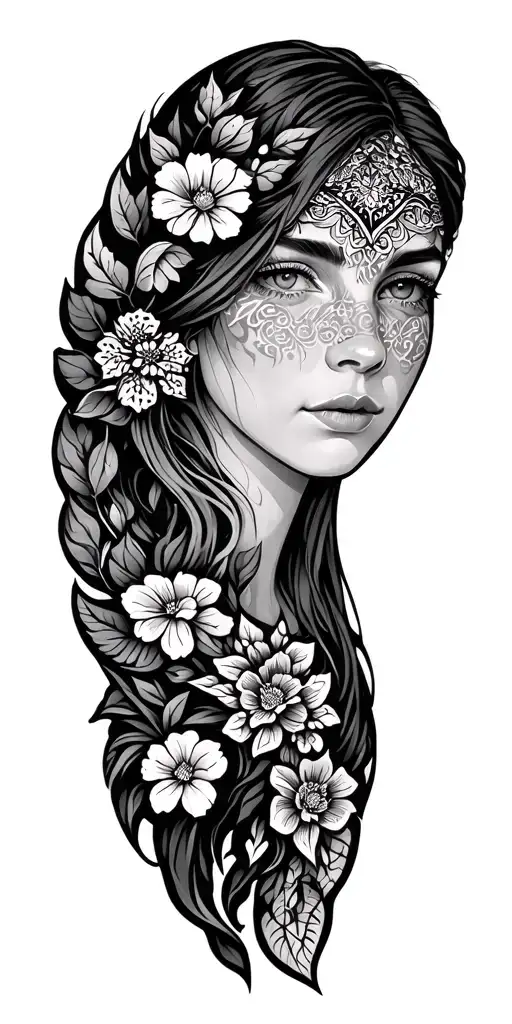 scandinavian style tattoo design idea