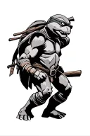 ninja turtles tattoo design idea