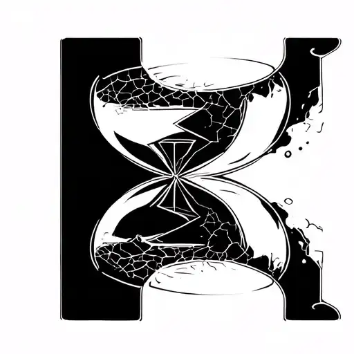 Design Concept: "The Eternal Path"1. A Broken Hourglass:    * The upper portion of the hourglass could be cracked or s tattoo design idea