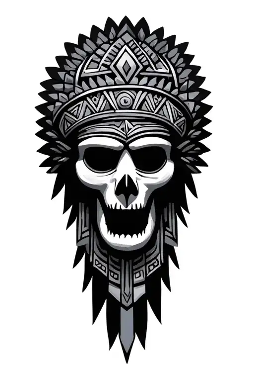 Aztec Pantorrilla bracelet tattoo design idea