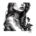 Prostitute tattoo design idea