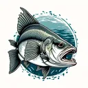 Walleye tattoo design idea