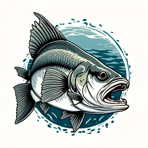 Walleye tattoo design idea