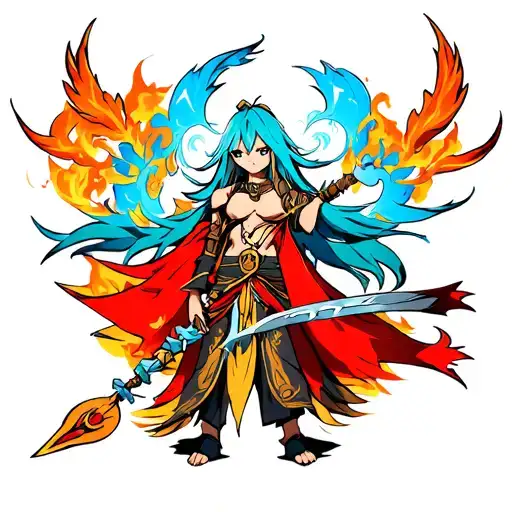 newly a shaman shaman king tattoo design idea