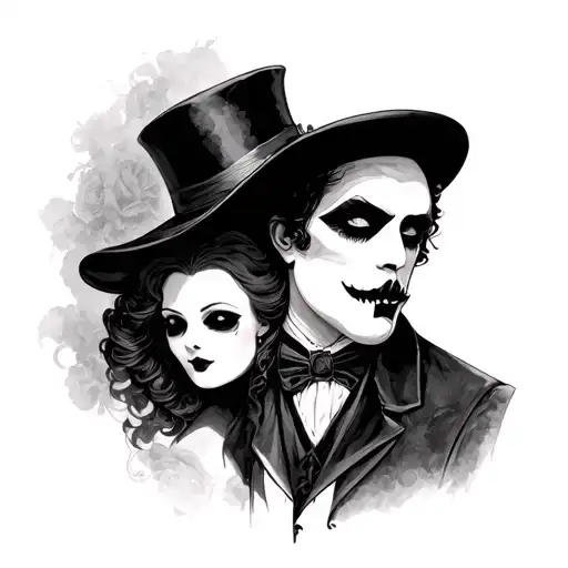 les mesrables and phantom of the opera sleve tattoo tattoo design idea