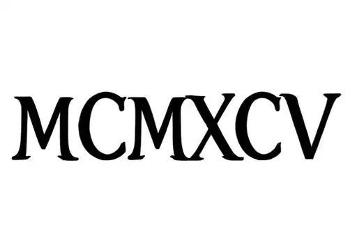 "MCMXCV" tattoo design idea