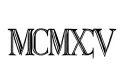 "MCMXCV" tattoo design idea