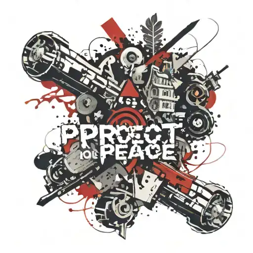 words "protect your peace" tattoo design idea