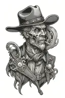 Western Leather tattoo design idea