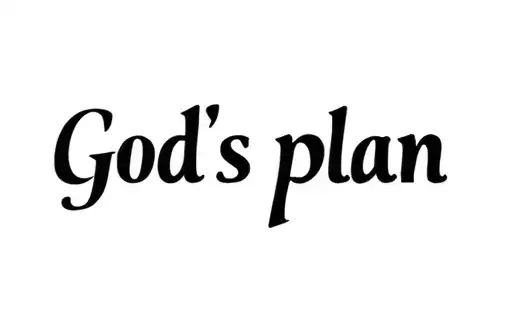 "God’s plan " tattoo design idea