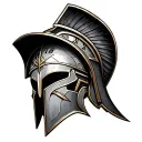 Spartan helmet with time clock tattoo design idea