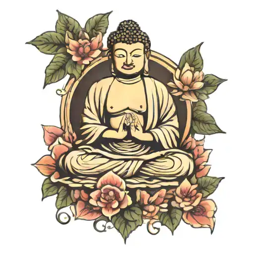 buddha curiosity courage Creation tattoo design idea