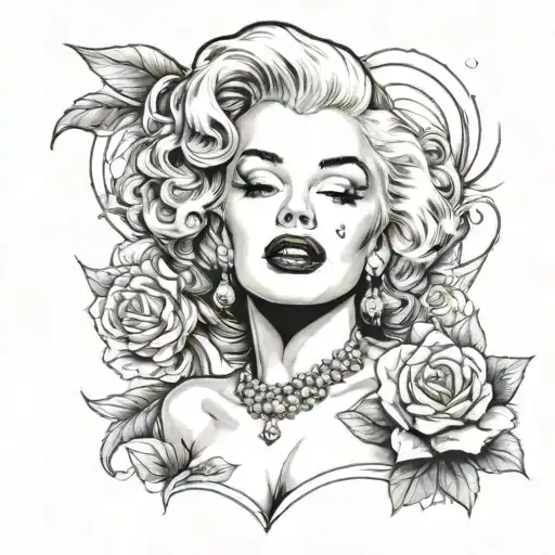 Marilyn Monroe tattoo design idea