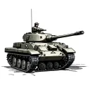 Army Tank tattoo design idea