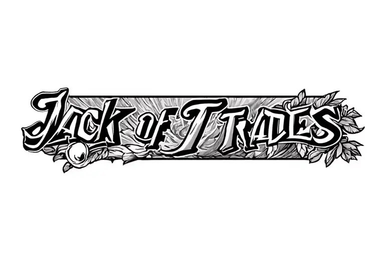 Something that represents jack of all trades tattoo design idea