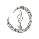 alan wake torch icon tattoo design idea