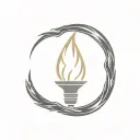 alan wake torch icon tattoo design idea