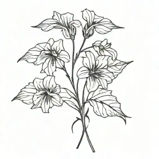 wilted violet flowers, losing leaves falling apart tattoo design idea