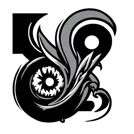 falling in reverse logo tattoo design idea