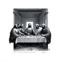 Last Supper tattoo design idea
