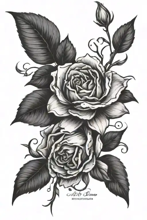 no rain means no flowers, know pain know power tattoo design idea