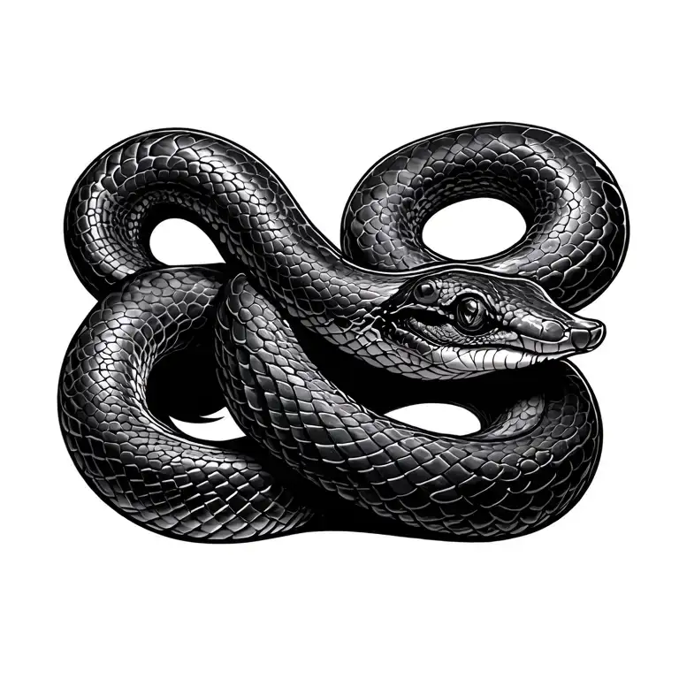 snake tattoo design idea