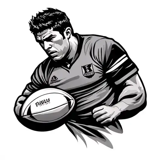 rugby tattoo design idea