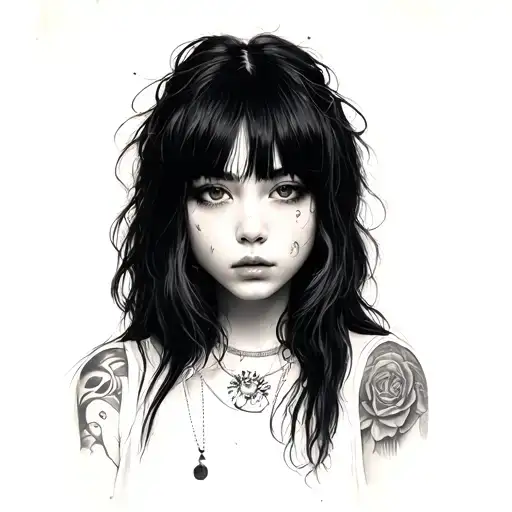 billie eilish chihiro tattoo design idea