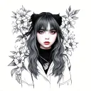 billie eilish chihiro tattoo design idea