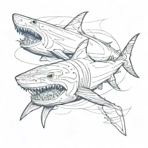 shark tattoo design idea