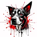 zero ghost dog tattoo design idea