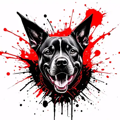 zero ghost dog tattoo design idea