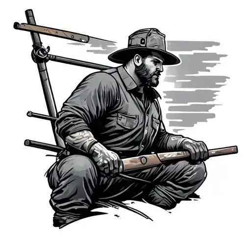Lineman tattoo design idea