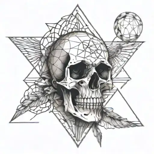 Memento Mori combined with the deathly tattoo design idea