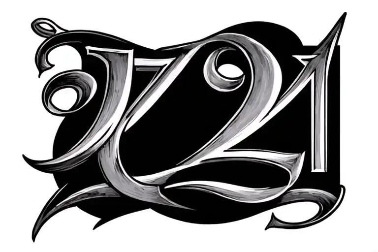 Roman numerals 07 22 2021 tattoo design idea