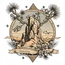 Joshua tree tattoo design idea